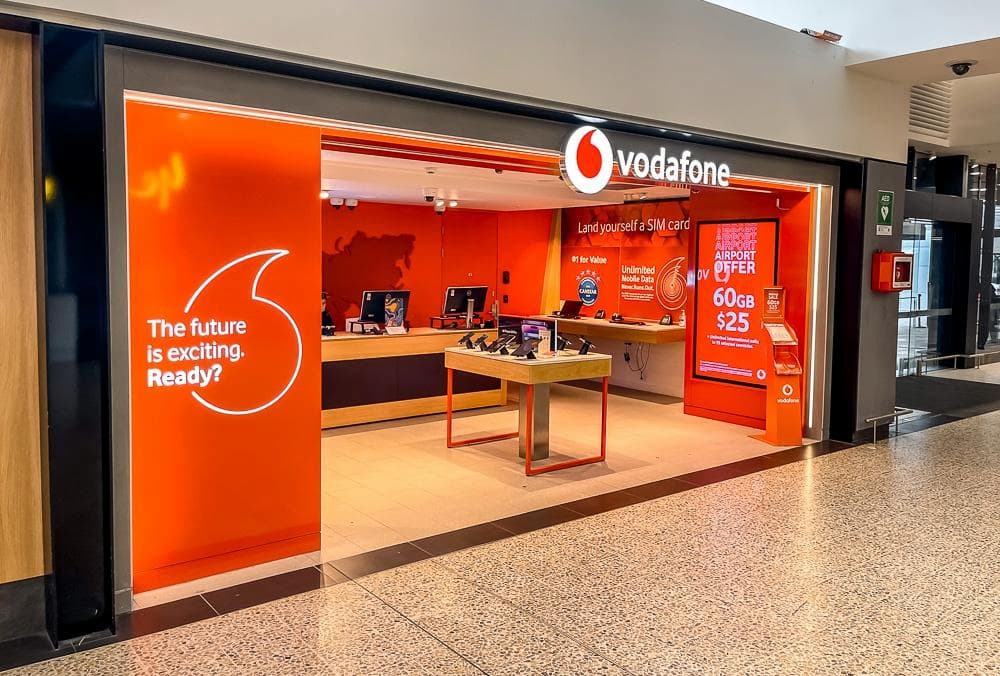 Buying Vodafone SIM card at Airport