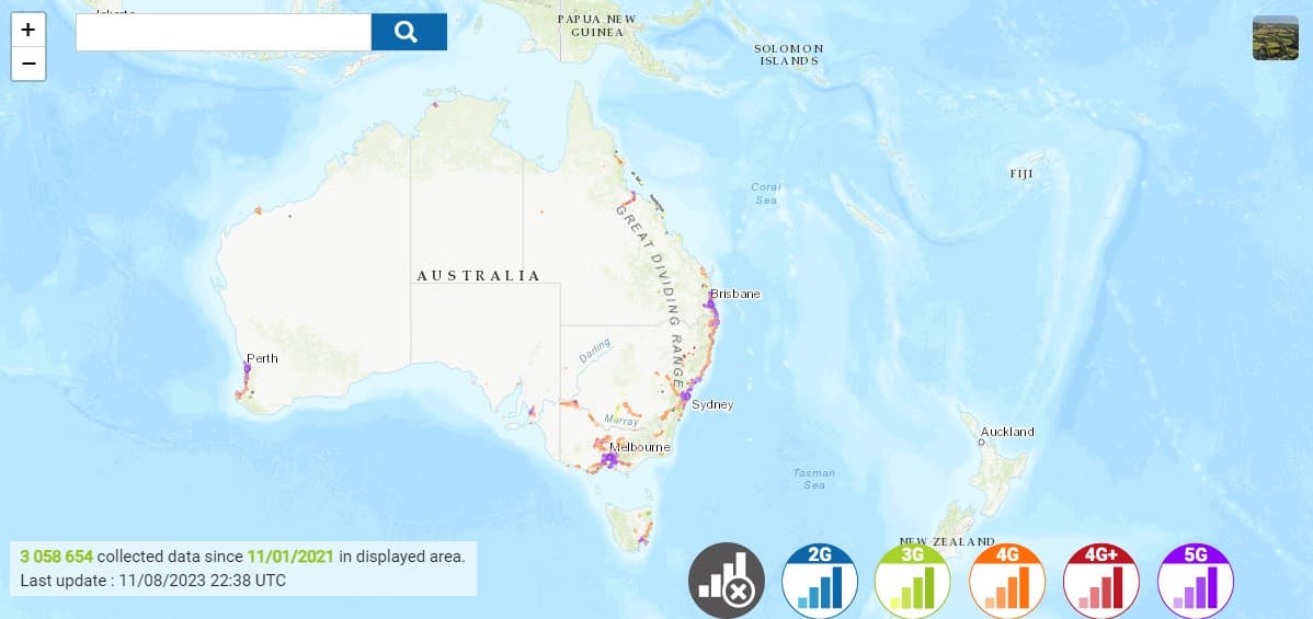 Vodafone Coverage map